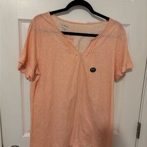 L.L. Bean Women's Peach Short Sleeve Tee